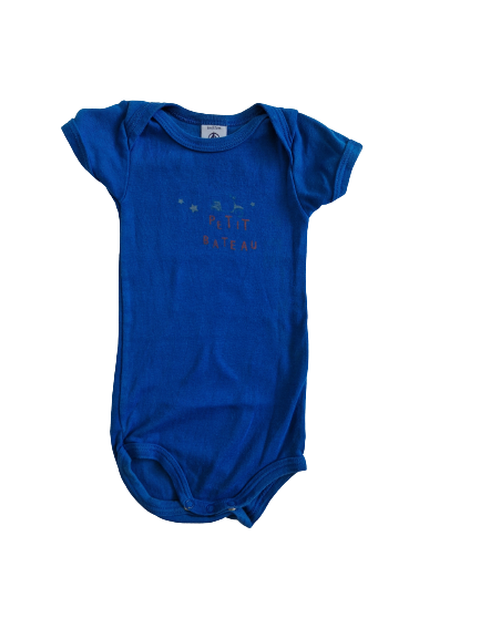 Body bleu roi Petit Bateau 6 mois