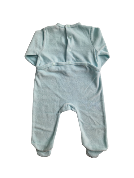 Pyjama vert en velours Tissaia 3 mois