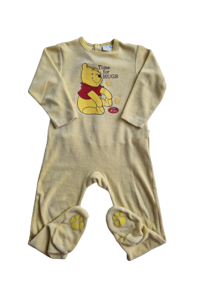 Pyjama jaune en velours Winnie Disney 3 ans