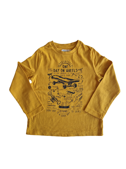 Tee-shirt jaune manches longues Êpop Boys 4 ans