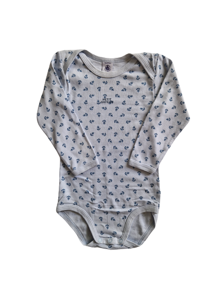 Body bleu clair Petit Bateau 3 ans