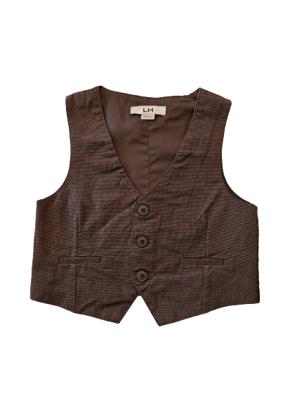 Gilet serveur gris foncé La Halle 3 ans