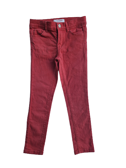 Jean skinny rouge Kiabi 5 ans