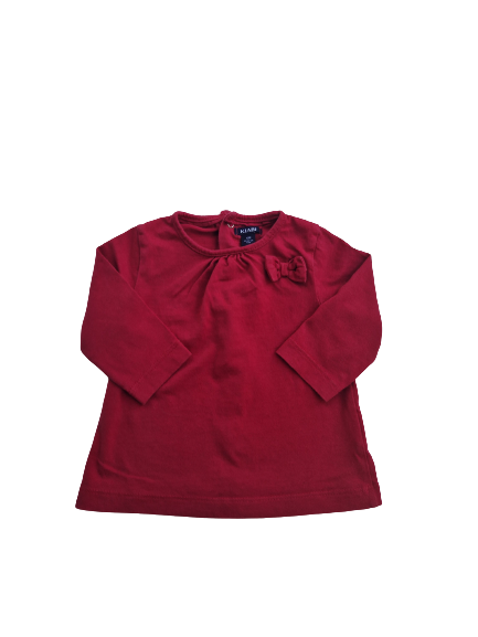 Tee-shirt rouge manches longues Kiabi 6 mois