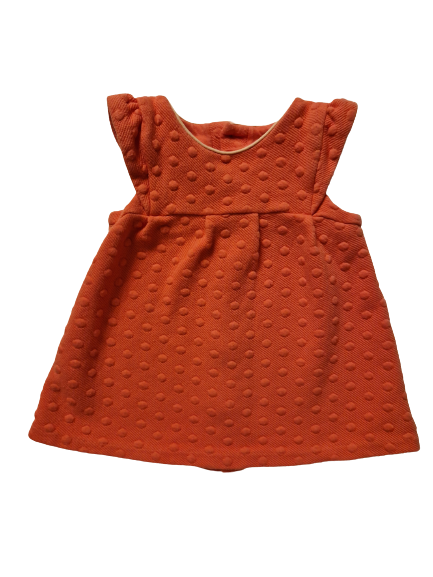 Robe corail sans manches Obaïbi 12 mois