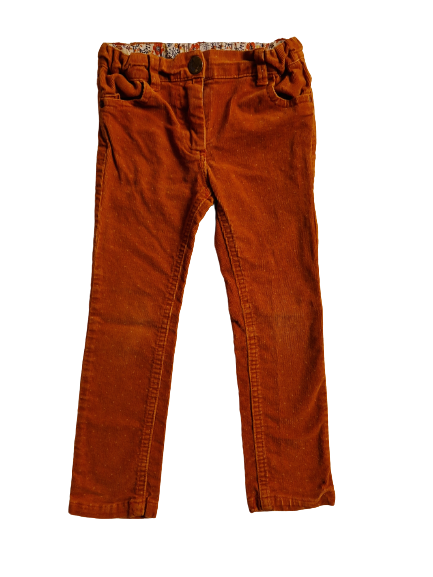 Pantalon orange en velours taille ajustable Sergent Major 3 ans