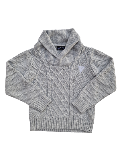 Pull gris en maille Damy Kids 4 ans