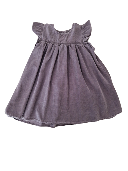 Robe grise en velours Bout'chou 3 ans