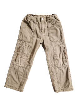 Pantalon cargo Kaki doublé polaire Du pareil au même 5 ans