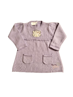 Robe violette en tricot Charmmy Kitty 6 mois