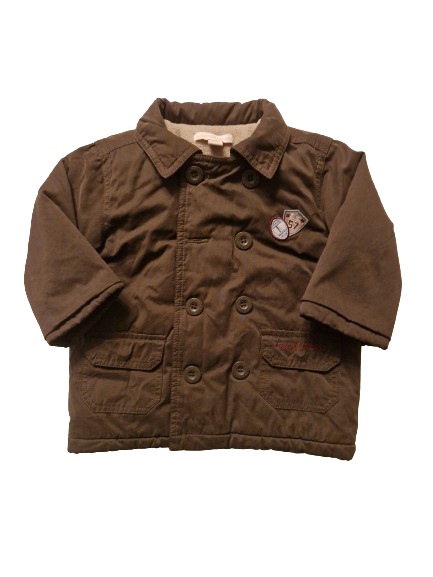 Veste marron doublé polaire LuluCastagnette 18 mois