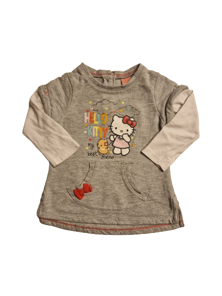 Robe grise Hello Kitty 12 mois