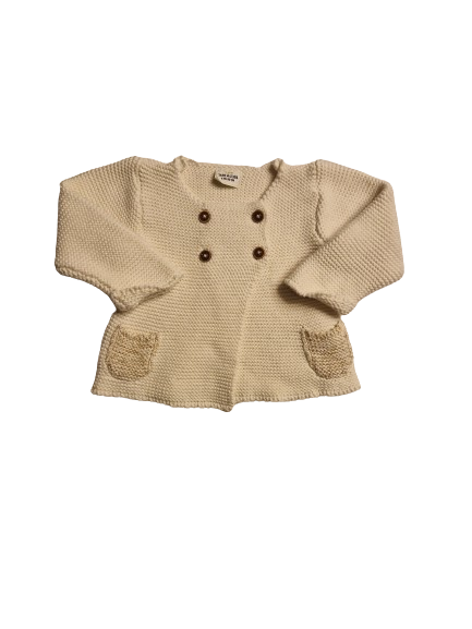 Cardigan écru en maille Tape à l'oeil 6 mois