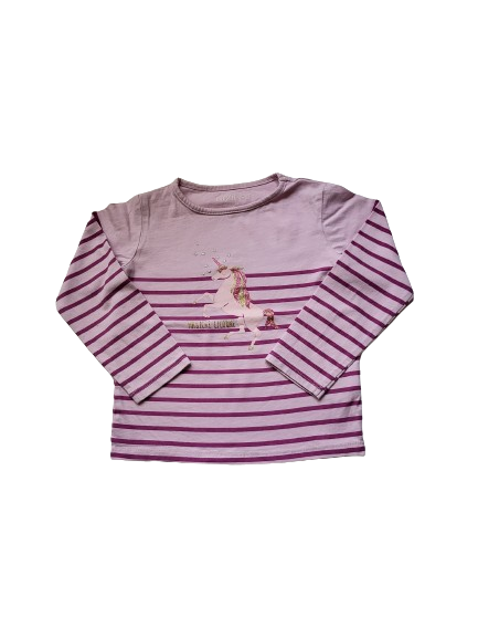 Tee-shirt rose manches longues 3 ans