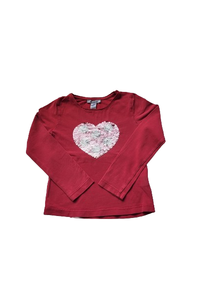 Tee-shirt fuchsia manches longues 4 ans