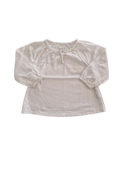 Blouse blanche 12 mois