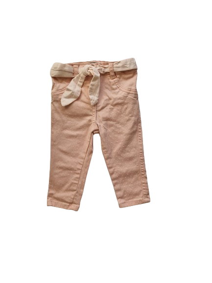 Pantalon rose à pois 9 mois