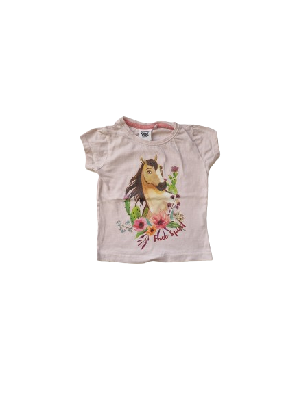 Tee-shirt rose 24 mois