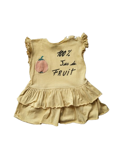 Robe jaune 12 mois