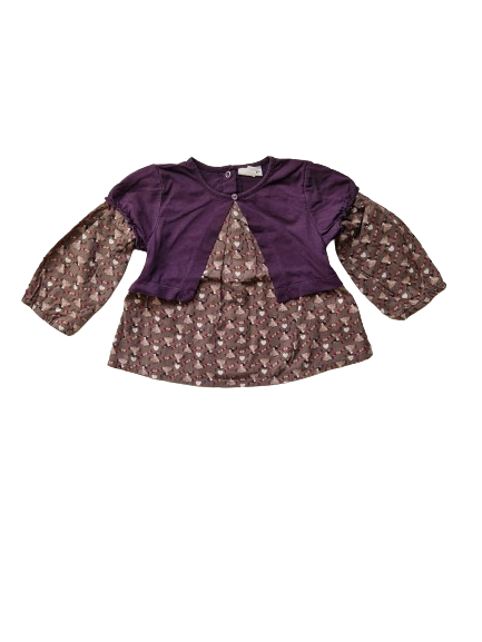 Blouse violette 18 mois