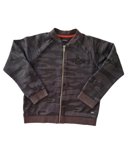 Sweat noir zippé 6 ans