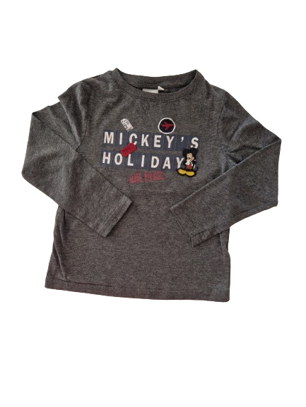 Tee-shirt gris manches longues 5 ans