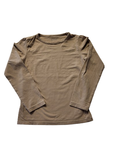 Tee-shirt marron manches longues 6 ans