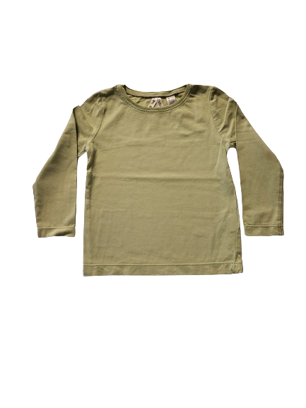 Tee-shirt vert manches longues 3 ans