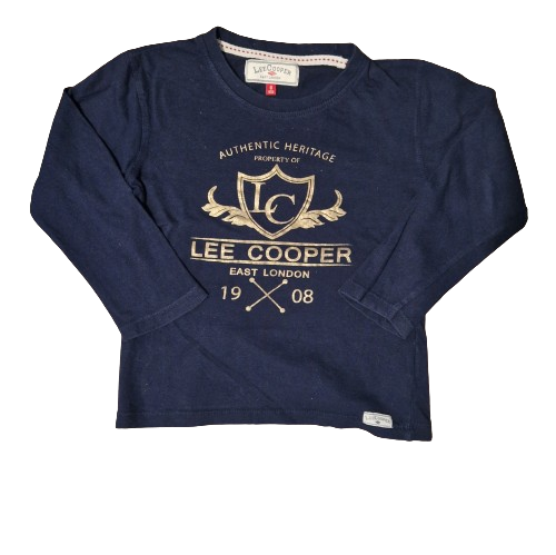 Tee-shirt bleu manches longues 6 ans