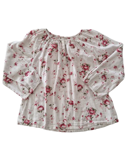 Blouse fleurie 5 ans