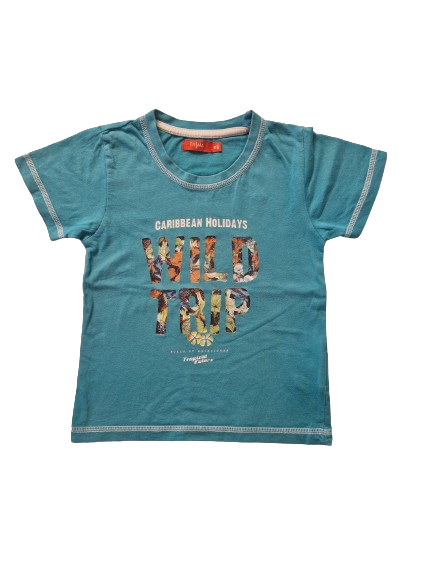 Tee-shirt turquoise 6 ans