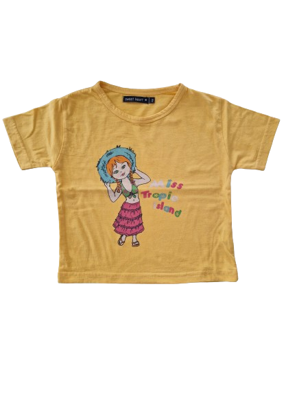 Tee-shirt jaune 4 ans