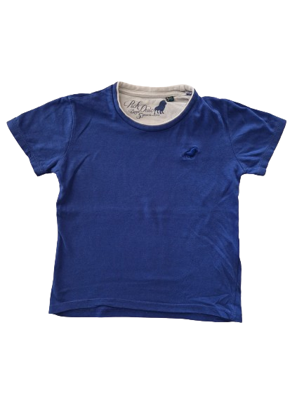 Tee-shirt bleu roi 5 ans