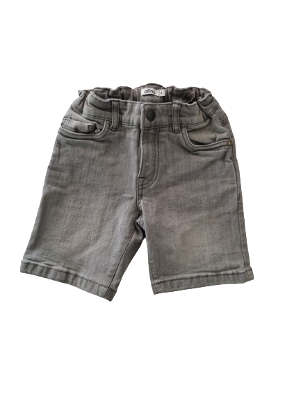 Bermuda gris en jean 6 ans