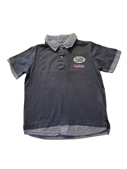 Polo chemise bleu 6 ans