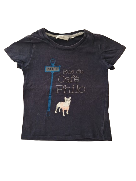 Tee-shirt bleu 5 ans