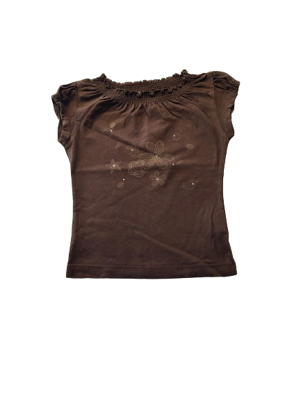 Tee-shirt marron 3 ans