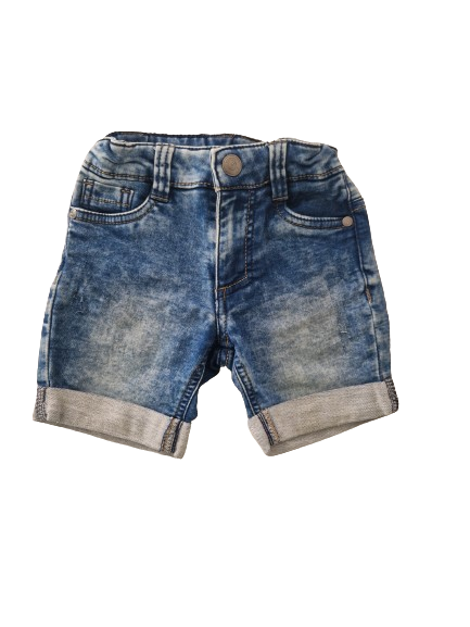 Short en jean taille ajustable 3 ans