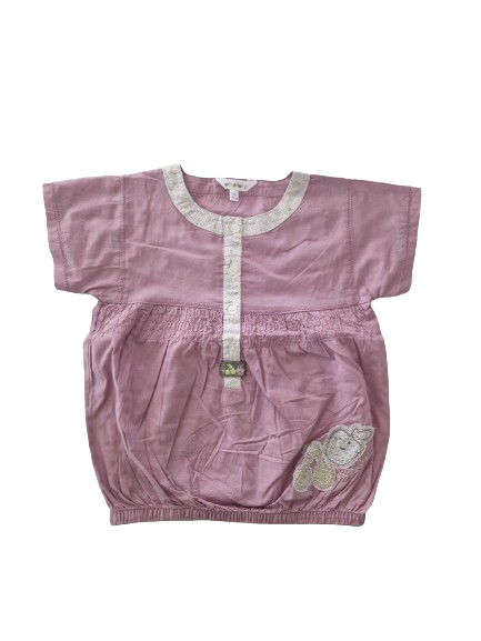 Blouse violette 5 ans