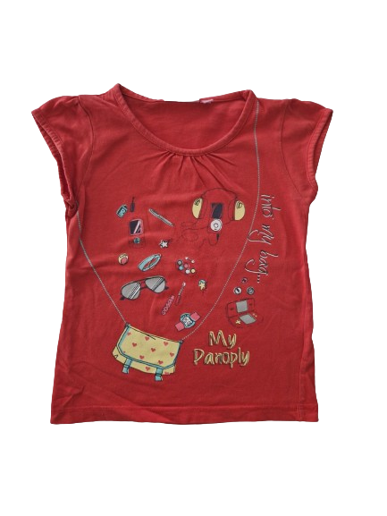 Tee-shirt rouge 4 ans