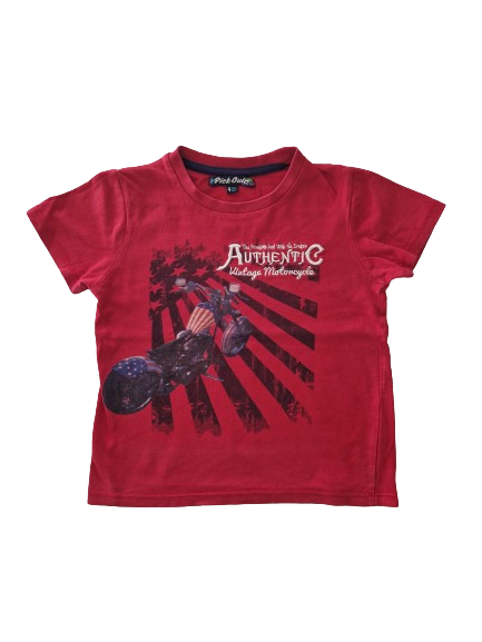 Tee-shirt rouge 4 ans