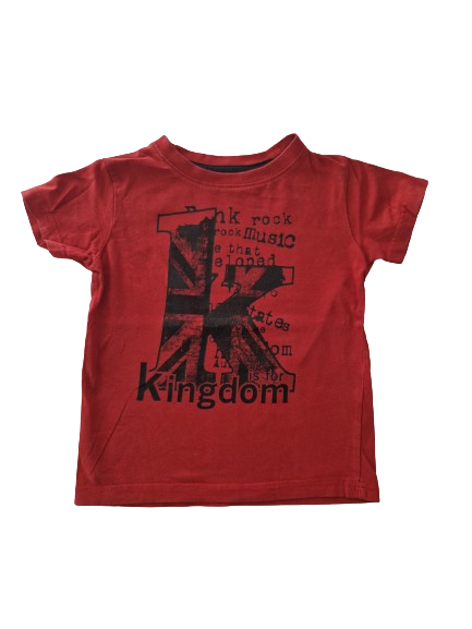 Tee-shirt rouge 4 ans