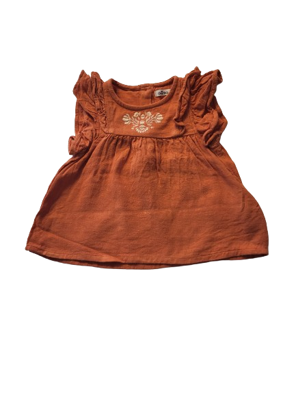 Blouse orange 18 mois