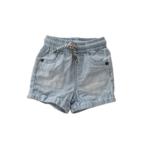 Short en jean clair 3 mois