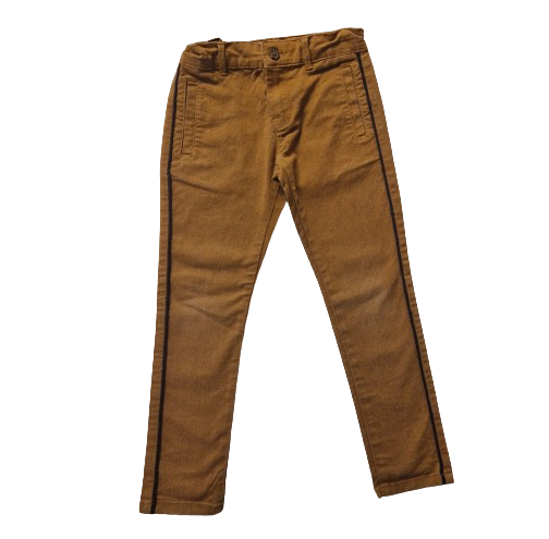 Pantalon marron taille ajustable 7 ans