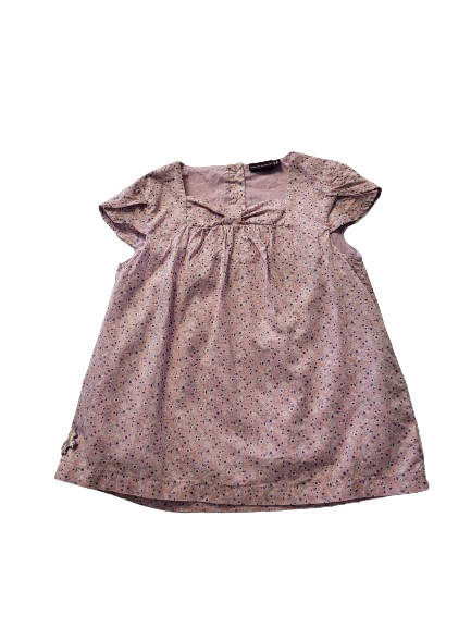 Blouse rose fleurie 8 ans