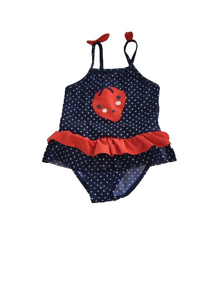 Maillot de bain bleu à pois 18 mois