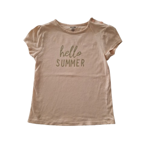 Tee-shirt orange pastel 3 ans