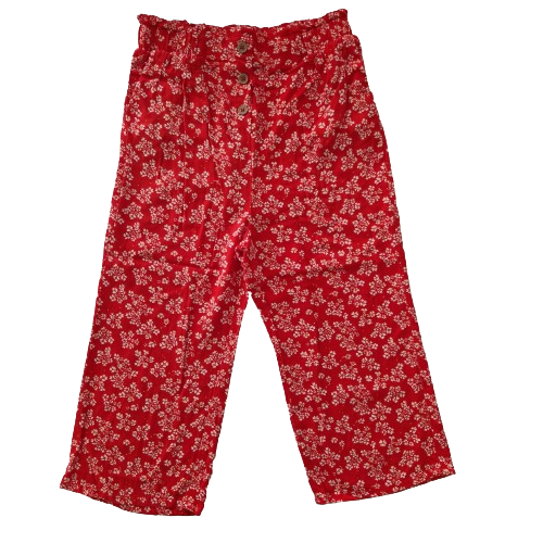 Pantalon rouge léger ajustable 10 ans