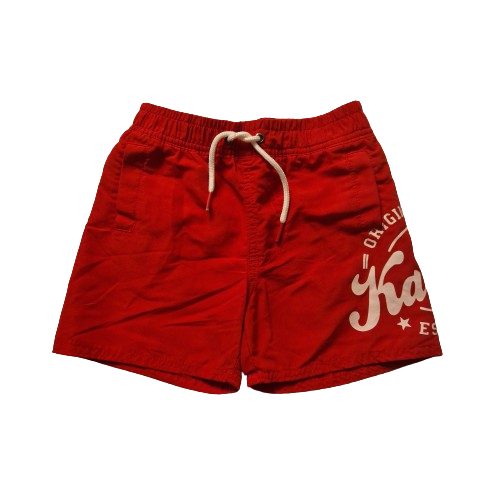 Short de bain rouge 4 - 5 ans